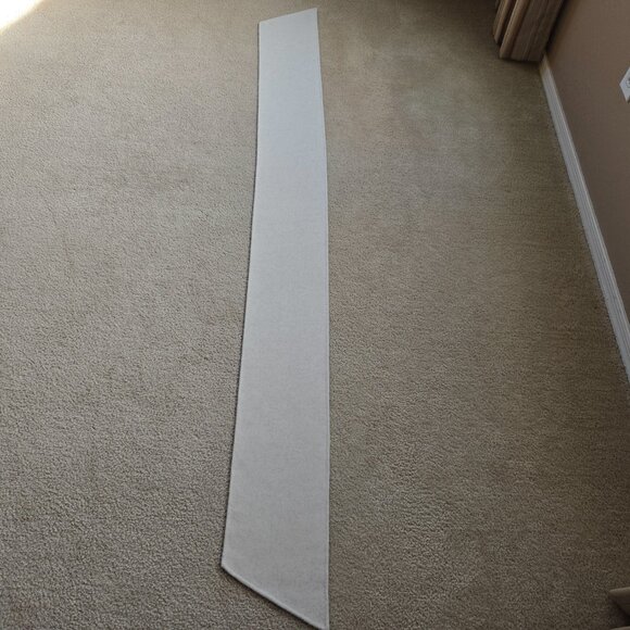 NWOT Wool & Cashmere Minimalist Scarf With Angled Ends Soft Brushed Nap - Picture 12 of 13